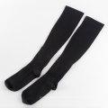 Calcetines de compresión de venas varicosas negros sólidos cómodos calcetines deportivos gruesos para hombres